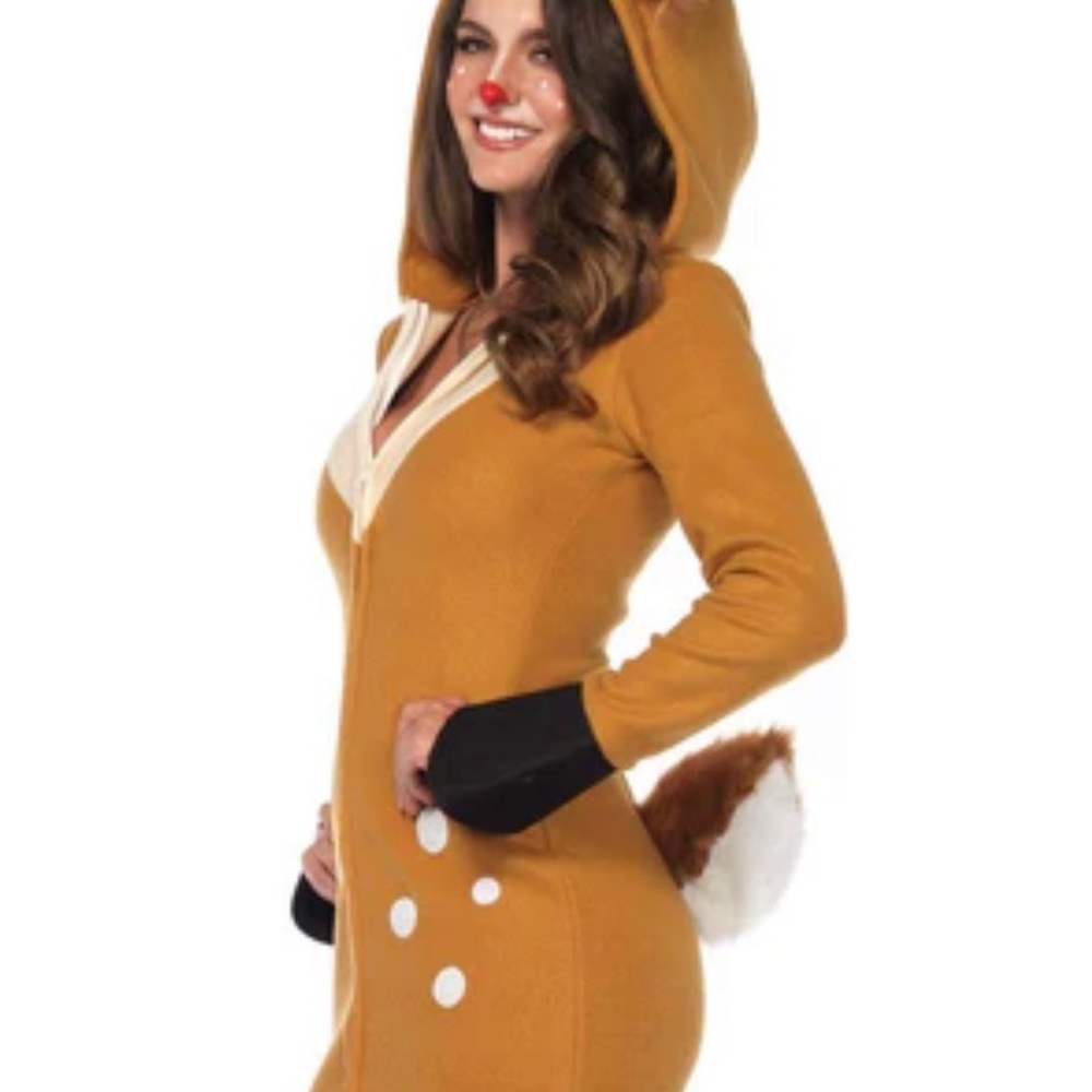 Leg Avenue Women's Cozy Reindeer/Fawn Costume - Picture 2 of 8